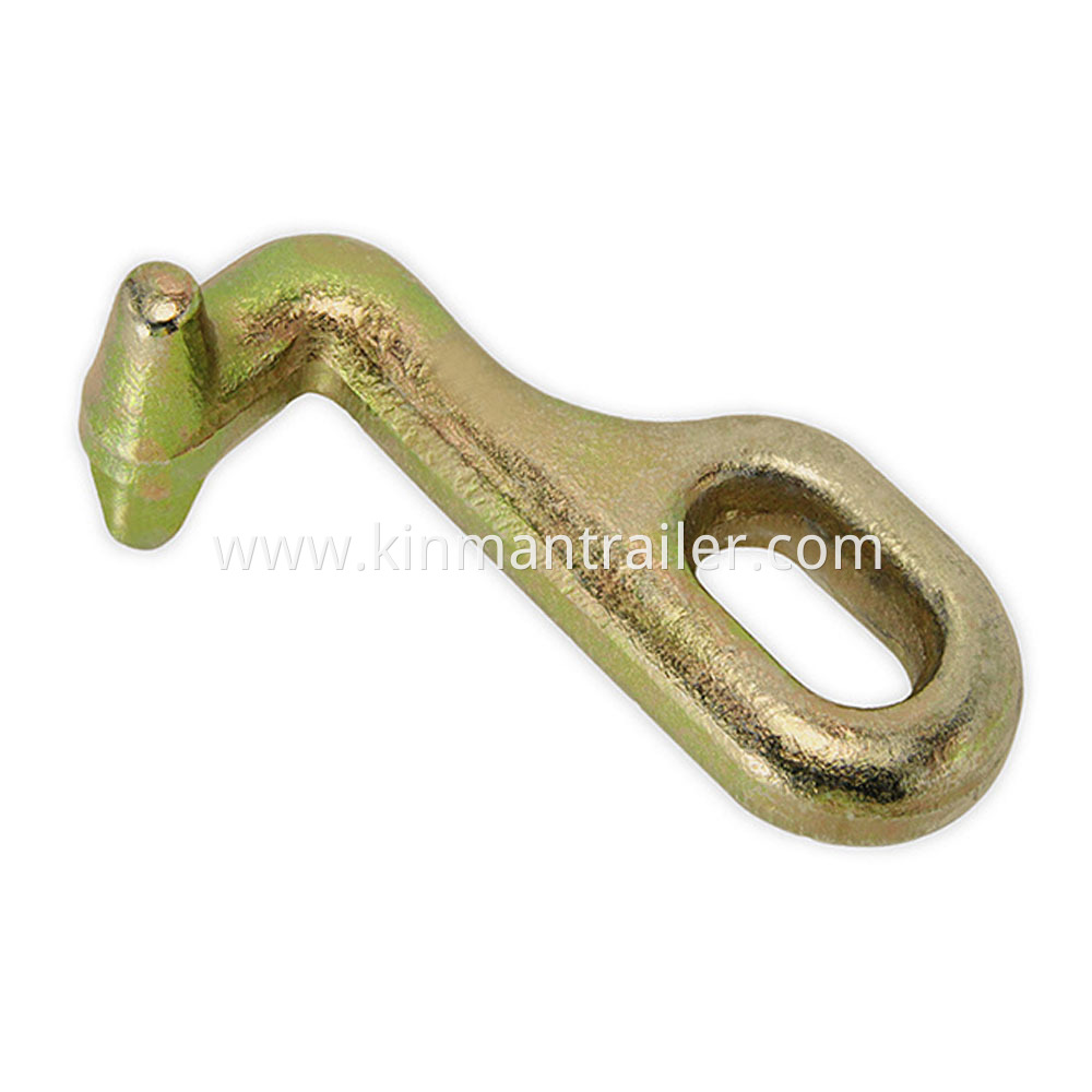 yellow zinc plated T hook for wrecker towing chainn